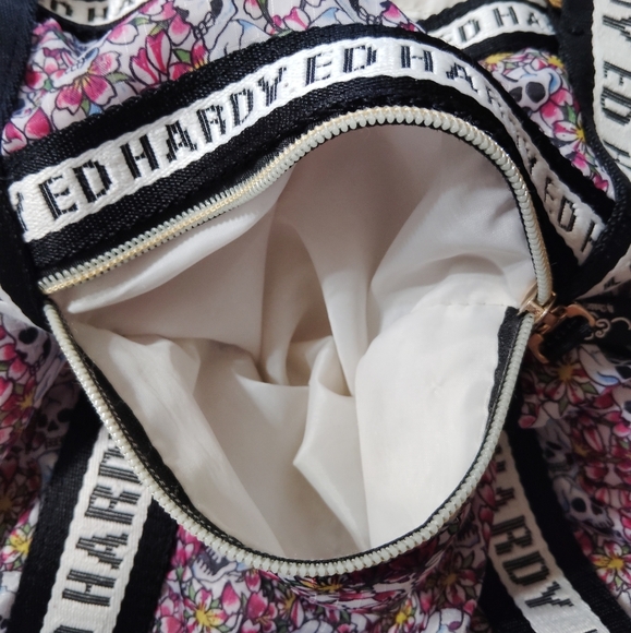 Y2K Ed Hardy Love Kills Slowly Multicolor Tote Bag 2000 - Picture 6 of 9